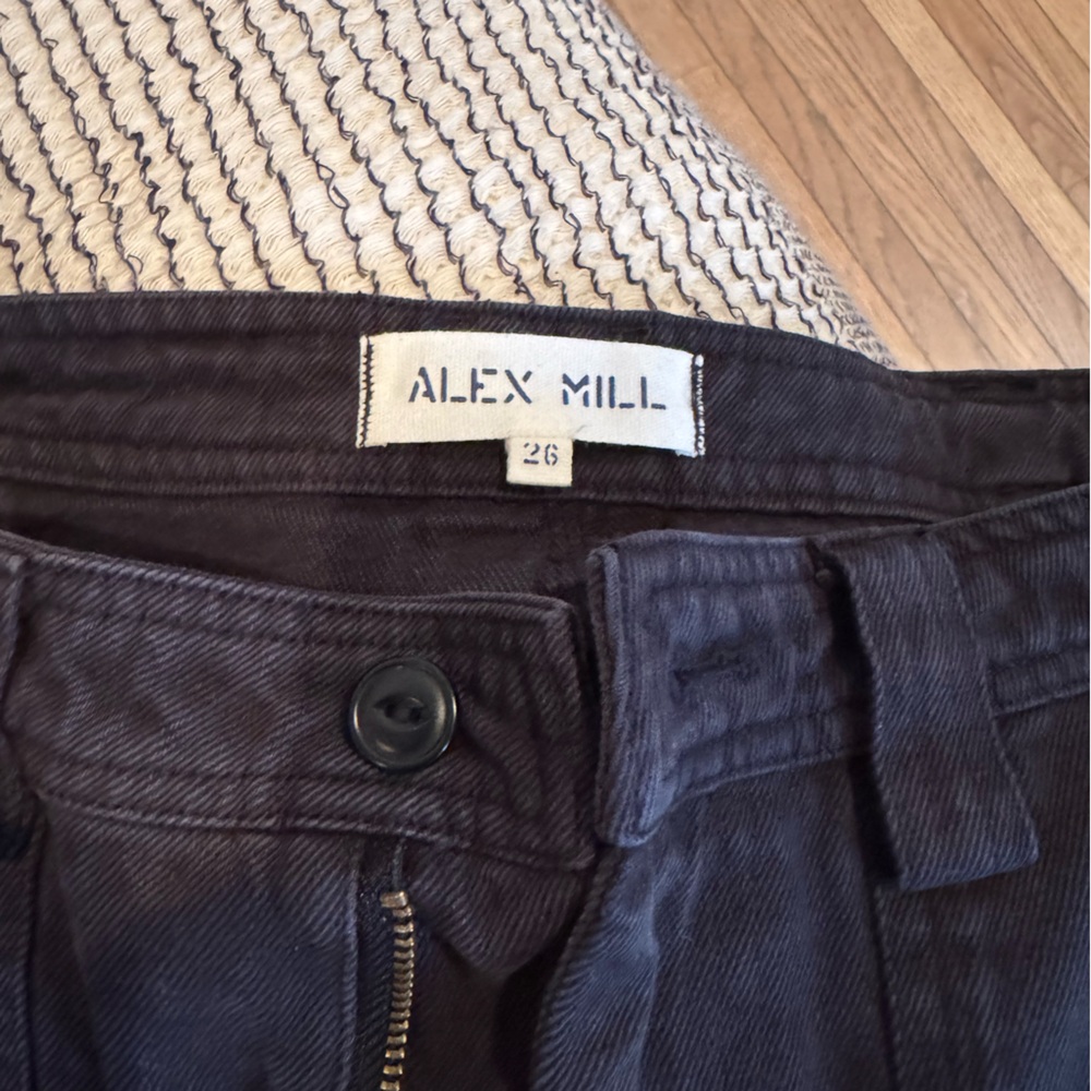 Alex Mill Women's Dark Gray Twill Cargo Pants